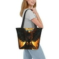 thumbnail image 2 of Pofeuu Cool Black Eagle Print Women Fashion Shoulder Handbags Top Handle Satchel Bags Tote Shoulder Shopping Bag Stylish Canvas Tote Bag, 2 of 6