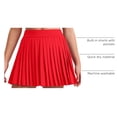 thumbnail image 4 of Falda CRZ YOGA Feathery-Fit Plisada Deportiva Suave Roja S, 4 of 5