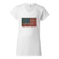 thumbnail image 2 of Wild Bobby, American Game Flag Baseball Bat Ball, Sports, Women Standard V-Neck Tee, White, Small, 2 of 3