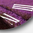 thumbnail image 3 of Designart 'Sunrise & Dramatic Clouds Over Lavender Field Xi' Farmhouse Wall Clock, 3 of 5