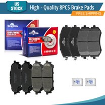 YXPCARS Front Rear Ceramic Brake Pads (D929 BD1004), Brake Pads Set for 2004 - 2008 Subaru Forester 2004-2005 Impreza