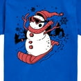 thumbnail image 3 of Instant Message - Snowman Sled Christmas - Toddler & Youth Short Sleeve Graphic T-Shirt, 3 of 6