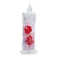 thumbnail image 2 of Dserhfy 1Pc/2Pcs Eternal Flower Flameless Candles LED Flickering Pillar Candles Valentine's Day Night Light for Wedding Home Decor, 2 of 8