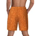thumbnail image 4 of Uemuo Orange Glitter Pattern Mens Swim Trunks Quick Dry Board Shorts with Mesh Lining, Stretch Beach Shorts Quick Dry No-Chafing Board Shorts-Medium, 4 of 9