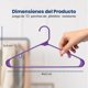 thumbnail image 2 of Ganchos de Plastico Premium SereneLife, Antideslizantes, Ahorradores de Espacio, Duraderos y Resistentes, para Camisas, Suéteres, Sudaderas, Abrigos, Pantalones y Vestidos, Violeta, Pack 10, 2 of 6