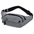 thumbnail image 1 of Riñonera para correr para hombres y mujeres, multifuncional, impermeable y resistente al desgaste, para deportes al aire libre, gris, 1 of 5