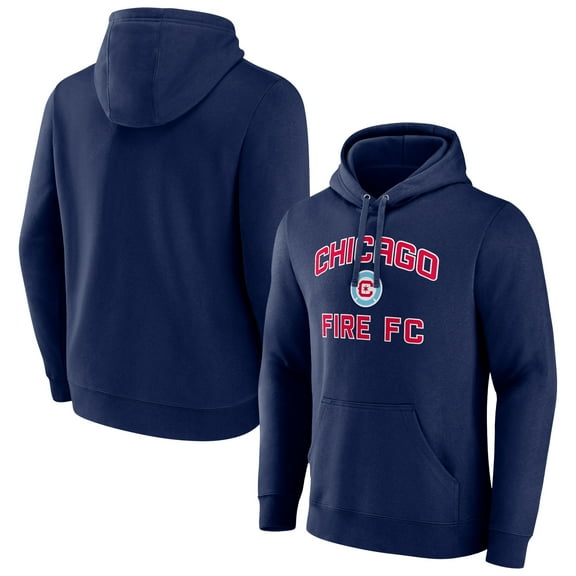 Men's Navy Chicago Fire Heart and Soul Pullover Hoodie