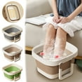 thumbnail image 1 of Vaidha Folding Home Insulation Fall And Winter Massage Foot Wash Bucket Over Calf Portable Foot Wash Basin, 1 of 5