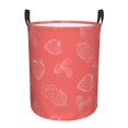 thumbnail image 1 of ZNDUO Round Laundry Basket, Waterproof Collapsible Laundry Baskets with Handles, Medium Size - Cartoon Fruit Doodles Pattern, 1 of 8