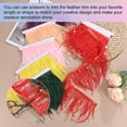 thumbnail image 4 of Uxcell Ostrich Feather Trim Fringe, 2 Yards 4-6" Natural Fluffy Feather Trim for Crafting [Black], 4 of 7