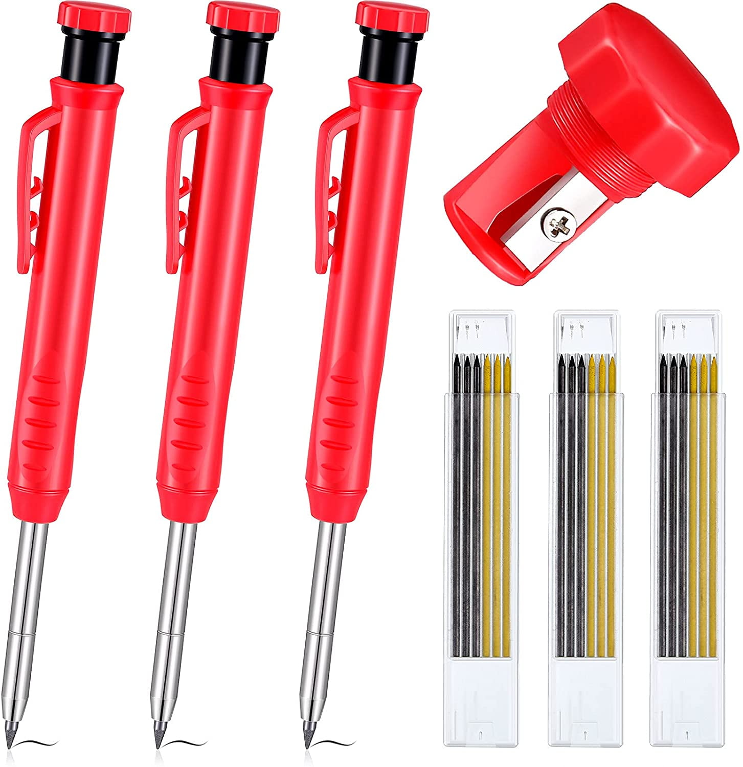 Solid Carpenter Pencil Set With Refill Long Nosed Deep Hole Mechanical Marker Marking Tool 5fbacdf3 689a 4d53 A40e 162900eaff6a.66397be676733f6b9bef2ec6ae9550ed