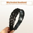 thumbnail image 6 of Unique Bargains Women's Wig Braided Headbands Deep Brown 5.39"×1.5", 6 of 7