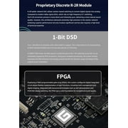 Gustard AUDALYTIC DR70N R2R Streaming DAC, Home Audio Network Bridge , Native DSD512 PCM768kHz,Black