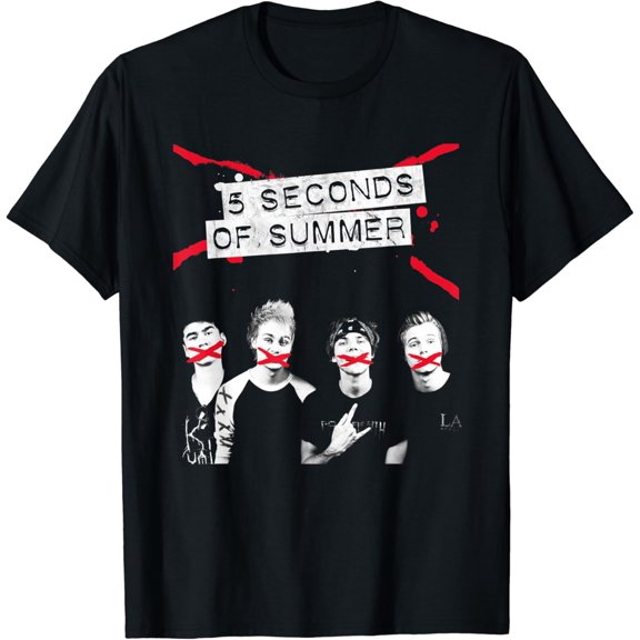 5 Seconds Of Summer - Crossed Lines T-Shirt Unisex S-5XL Hot Trending Shirt, Vintage Birthday Gift