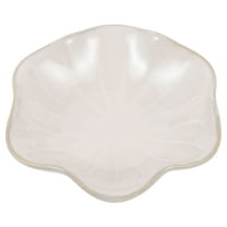 FRCOLOR  Jewelry Dish Tray Trinket Holder Round Decorative Female White