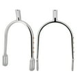thumbnail image 1 of Espuelas de latón cromado para vaquero, espuelas de latón cromado para niña, espuelas para jóvenes cromadas, eficiencia óptima, 1 of 12