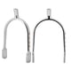 thumbnail image 5 of Espuelas cromadas para niña joven Espuelas estrechas de aleación de zinc y latón cromado para mujer (plateado), 5 of 8