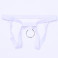 thumbnail image 2 of HUPOM Mens Underwear Boxer Briefs Male Thongs Low waist Elastic Waist Solid Thong White One Size, 2 of 6