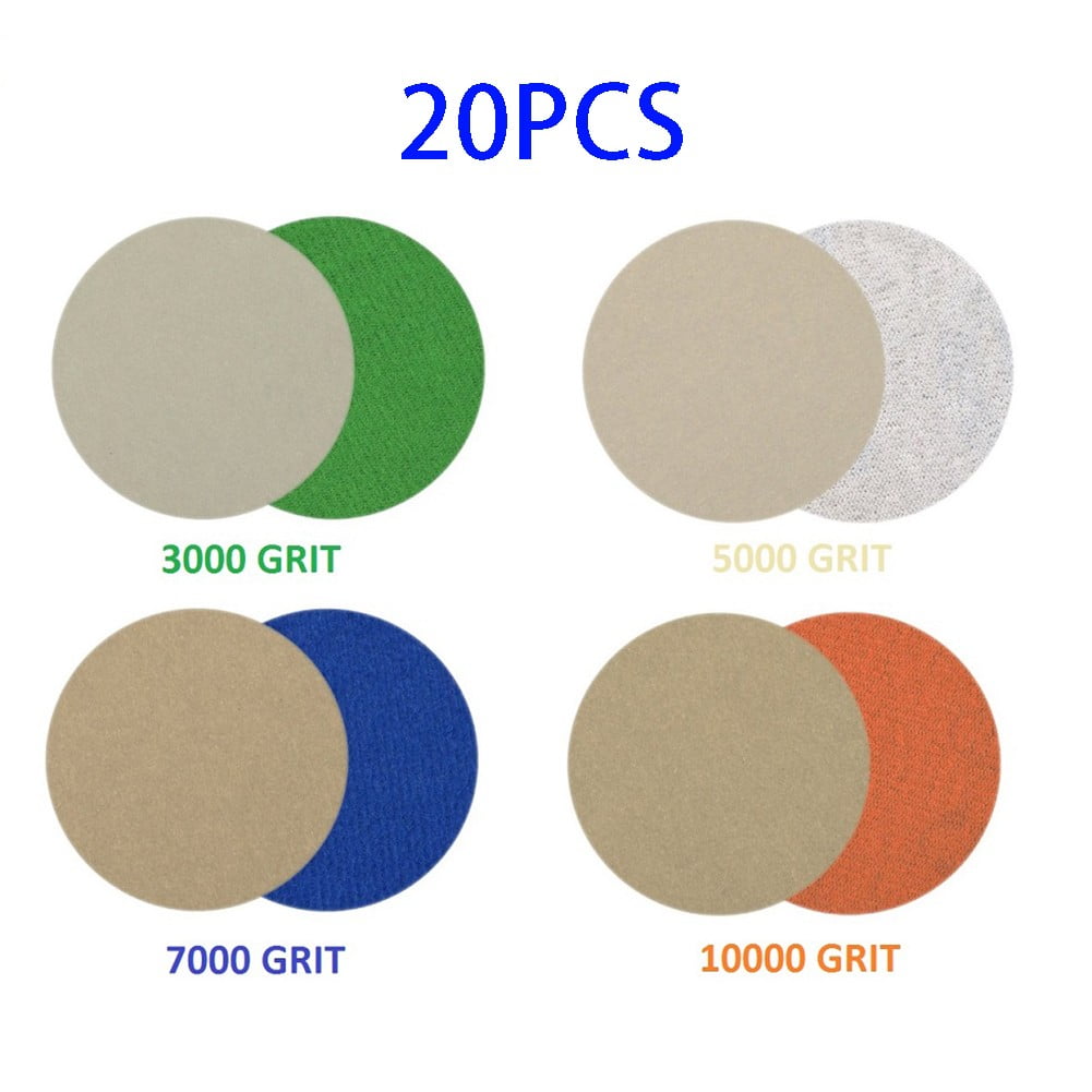 Sanding Discs Water & dry Sandpaper 3000/5000/7000/10000 grit Supplies 