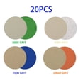 thumbnail image 2 of 20Pc 4Inch Hook&Loop Wet/Dry Sanding Discs 3000 5000 7000 10000 Grit Sandpaper, 2 of 8