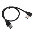 thumbnail image 2 of Cable de datos USB3.0 de 90 grados en ángulo recto macho a codo recto, Cable de conversión, 40cm, 2 of 8