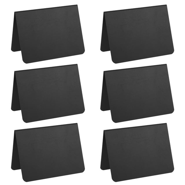 MasteelfCA 6pcs Small Chalkboard Message Sign Decorative Desktop Chalkboard Sign for Cafe Store