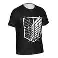 thumbnail image 3 of Attack On Titan Men's Short-Sleeve T-Shirt Summer Casual Tee Top Breathable Crewneck T-Shirt Medium, 3 of 7