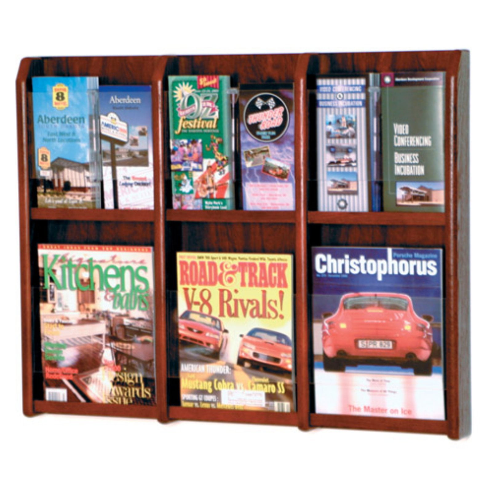6Magazine 12Brochure Wall Display
