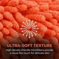 thumbnail image 3 of REGALWOVEN 1 Pack Cute Animal Chenille Hanging Hand Towel, Absorbent Soft Bathroom Decorative Towel for Kitchen Orange 10" x 6", 3 of 6