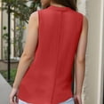 thumbnail image 6 of Women’s Cotton Linen Button Down Tank Tops Lightweight Breathable Summer Sleeveless Blouses, 6 of 6
