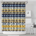 thumbnail image 2 of Extra Long Boho Shower Curtain 72x84 Inches - Vintage Floral & Tropical Leaves Pattern, Waterproof Bohemian Bathroom Decor with 12 Hooks, Tribal Rustic Style, 2 of 5