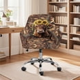 thumbnail image 2 of Xixirimido Cattle Sunflower Forest Camo Pattern Office Chair Covers Computer Stretch Accent Dining Chair Covers Swivel Desk Chair Armrest Slipcover for Mid-Back Rotating Chairs, 2 of 7