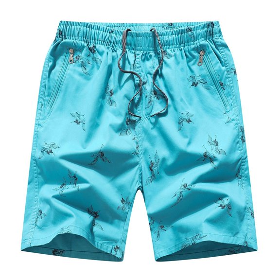 RMGVDSD Mens Shorts Men's Summer Shorts With Pockets Drawstring Elastic Waist Comfortable Breathable Casual Shorts Knee-Length Trousers Athletic Gym Shorts