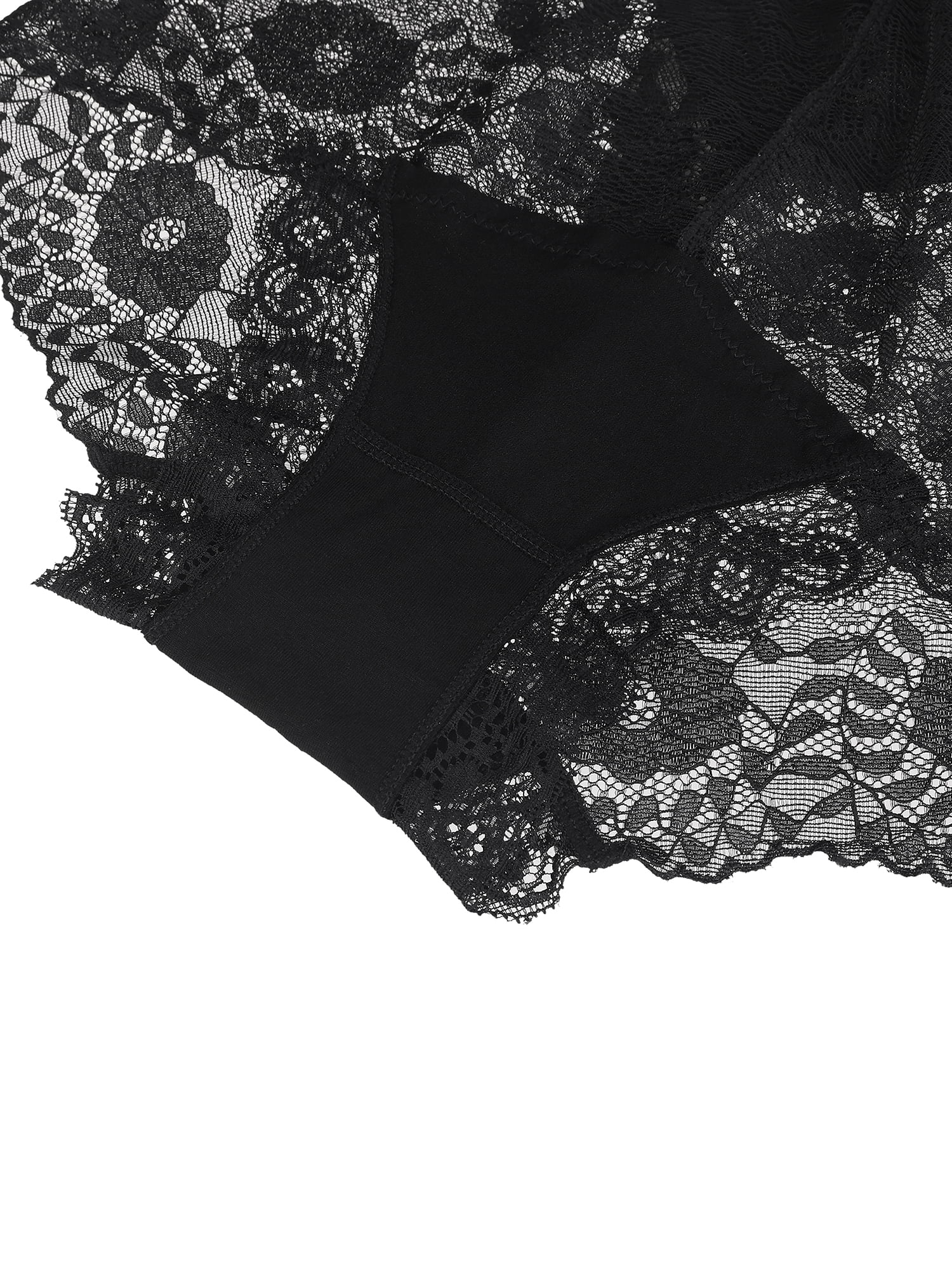Best Deal for Hemlock Women Floral Lace Underwear Mid Waist