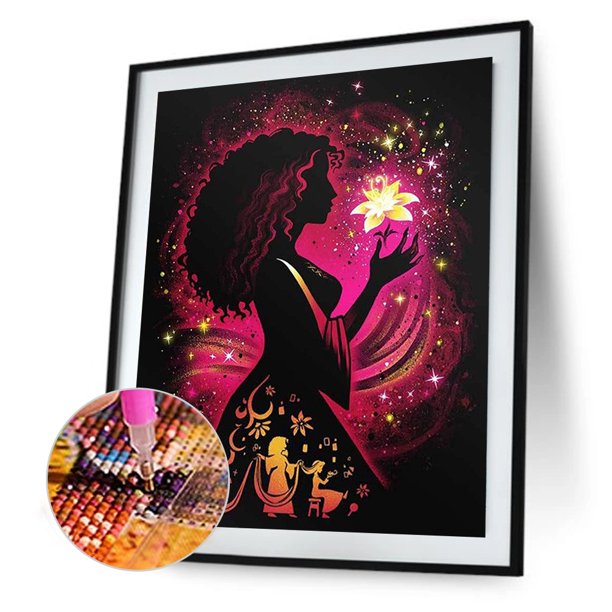 Cuadros Decorativos Disney Mérida silueta 5D DIY diamante pintura Kits completo redondo taladro (sz2406) Wdftyju embutido en tela