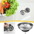 thumbnail image 1 of Xihbxyly Tapón de Desagüe para Fregadero, Filtro de Desagüe Plano, Rejilla Extraíble para Fregadero de Verduras, Drenaje Eficiente, Ajuste Universal para Fregaderos de Cocina, Baño y Lavaderos, Fácil, 1 of 7