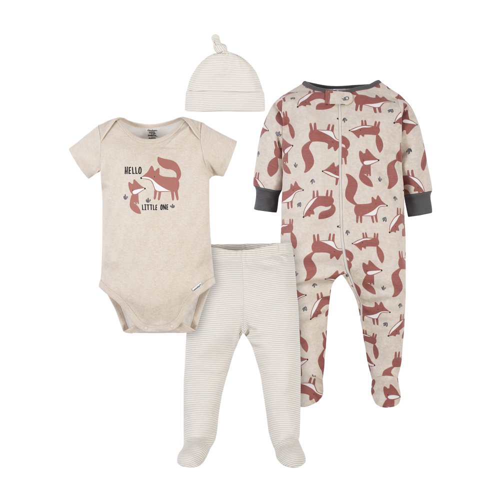 Gerber Gerber Organic Baby Boys TakeMeHome Set, 4Piece