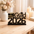 thumbnail image 2 of Grad 2026 Tabletop Decor - Black & Gold Graduation Sign with Cap, 2026 Graduation Party Centerpiece, Perfect Gift for Graduates, 2 of 5