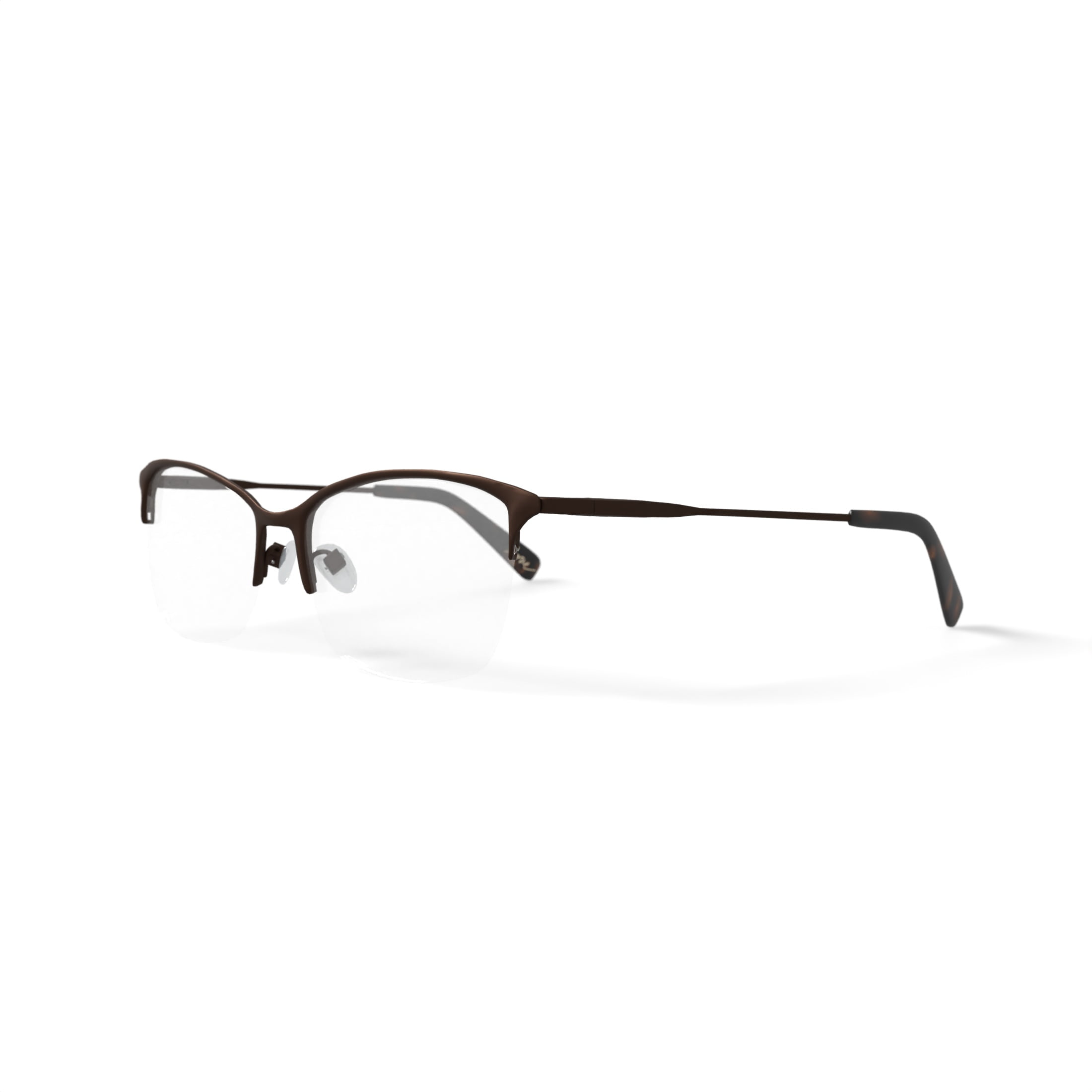 Love by Ellen DeGeneres Womens Prescripton Eyeglasses, Freret, Brown, 53-16-140, with Case
