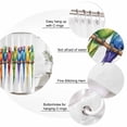 thumbnail image 3 of Colorful Parrot Bathroom Shower Curtains with 12 Hooks Polyester Waterproof Shower Curtain for Stalls and Bathtubs Watercolor Modern Funny Animal Bird Decorative Bathroom Privacy Curtain 36x78 Inches, 3 of 8