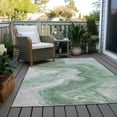 thumbnail image 6 of Addison Rugs Chantille Indoor/Outdoor Transitional Abstract Green Washable Rectangle Rug, 10' x 14', 6 of 6