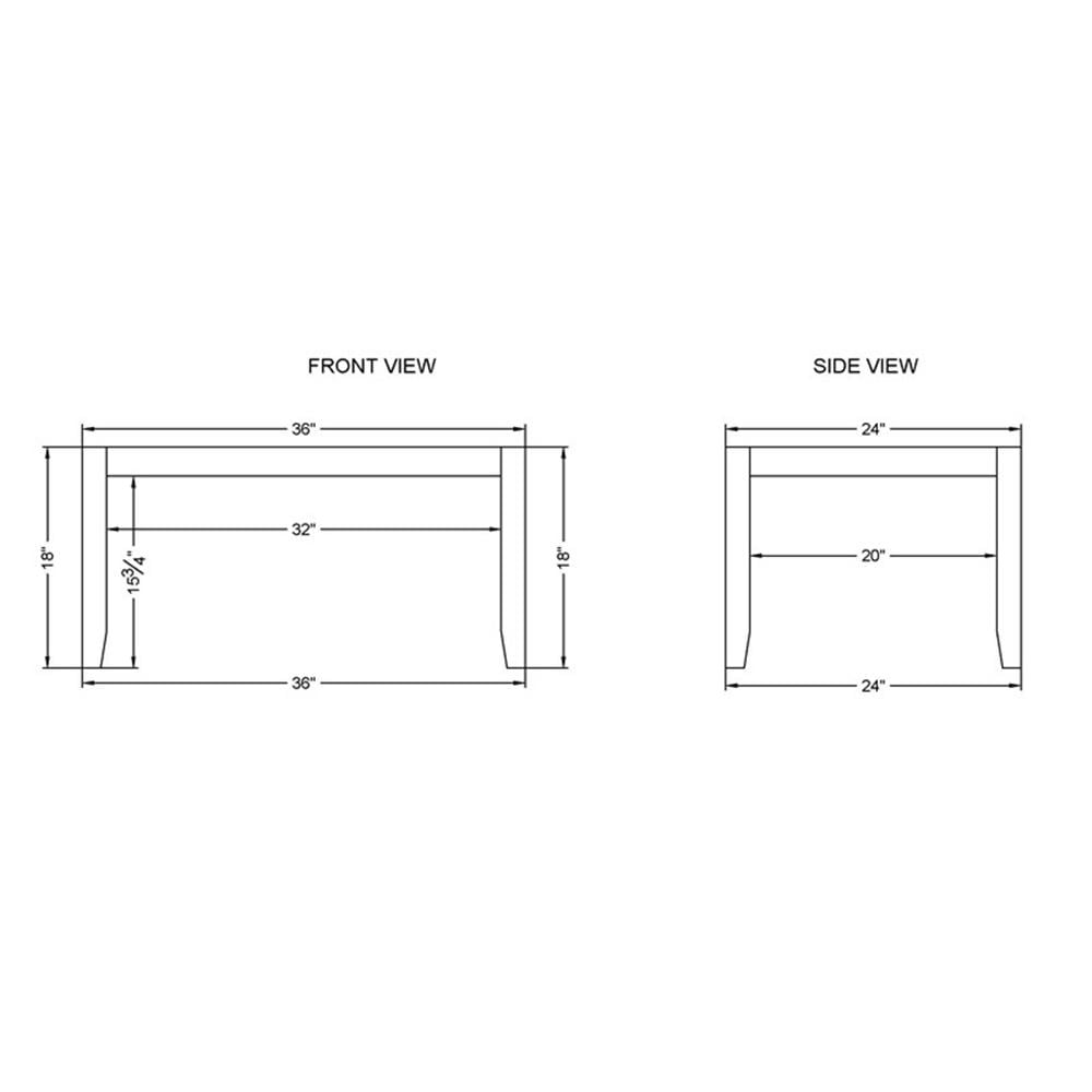 Alaterre Furniture Newport 4-Piece Faux Concrete and Wood Living Room Set