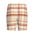 thumbnail image 4 of Picia Minimalist plaid Pajama Shorts for Men, Men's Pajama Bottoms, Sleepwear,Short Pajama Pants-XX-Large, 4 of 9