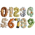 thumbnail image 3 of Unique Bargains Animal Print Balloon Foil Number Balloons Multicolor Number 6, 3 of 7