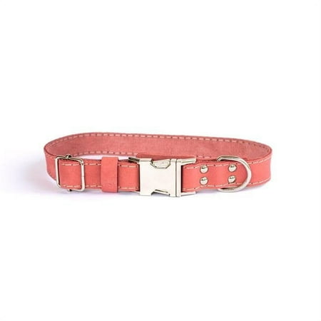 UPC: 0691054770119 | Euro-Dog 691054770119 Luxury Soft Leather Quick – Release Collar  Coral – Extra Large