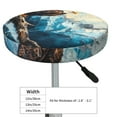 thumbnail image 4 of Balery Iceberg Bald Eagle Fundas de asiento para taburete de bar redondo de tela de terciopelo ajustables que protegen de arañazos y manchas para sillas de 14 a 17 pulgadas.-12 inch, 4 of 7