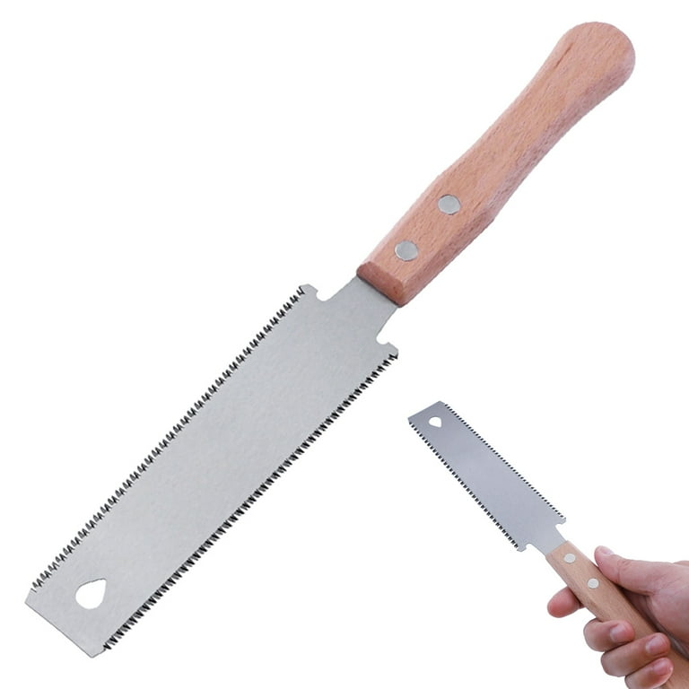 Toorise 12.2 Inch Hand Saw SK5 Steel Pull Saw Double Edge Flush Cut Saw with 3 Side Grinding Teeth Handheld Trim Saw Wood Cutting Tool for Garden Pruning Woodworking Walmart