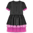 thumbnail image 6 of iEFiEL Girls Short Sleeve Tutu Dance Dress Figure Skating Stage Performance Christmas Elf Dress Hot Pink 12, 6 of 7