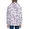 thumbnail image 6 of Pofeuu Lavender Flowers Print Teenage Zipper Hoodie Sweatshirts Hooded Casual Jackets With Pocket For Boys Girls-Medium, 6 of 6