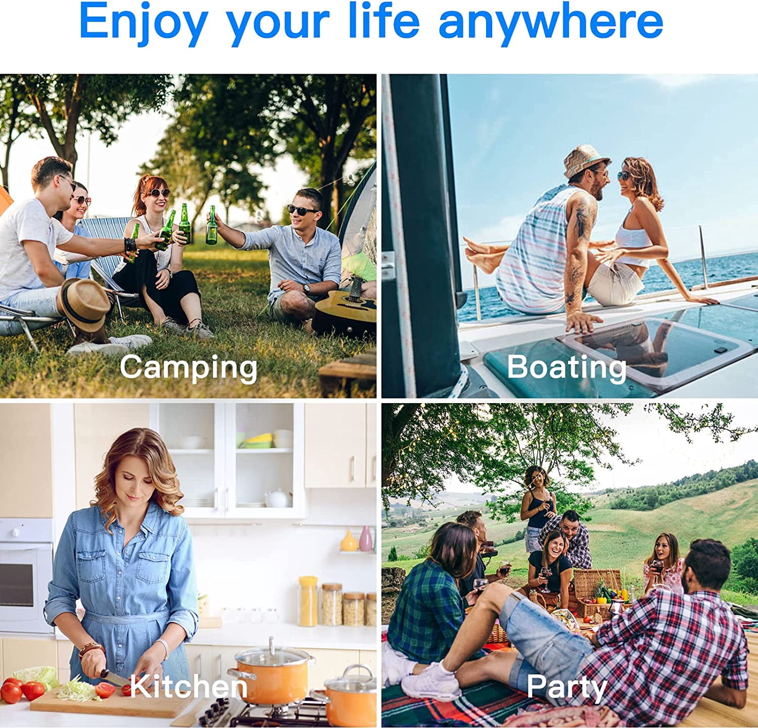 BODEGA 12 Volt 80 Qt.（75L) Car Refrigerator, Portable Freezer, Car Fridge for Camping, Travel,APP Control, Rv